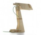 Flat Pack ZETA Lamp Unfolds From Interlocking Plywood Pieces