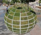 Incredible Grass Globe Illusion Pops up in Paris!