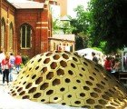 HEXigloo: Honeycomb Cardboard Pavilion Pops Up in Bucharest!