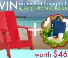 Win an Eco Lounge Chair and the Ultimate Green Summer Picnic Set!