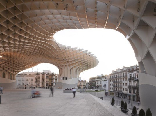 Metropol Parasol, J mayer h, jurgen mayer, jurgen mayer h, juergen mayer h, Juergen Mayer, j mayer h architects, the world's largest wooden structure, wooden structures, wood buildings, wood architecture, german architects, german architecture, Spanish architecture, spain architecture, Jill Fehrenbacher, inhabitat interviews, inhabitat video, inhabitat video interview, sustainable architecture, green architecture, iconic architecture, modern icons in architecture, Erich Mendelsohn, modern architecture, museums, green museums, spain musuems, seville tourist destinations, seville tourist sites, roman ruins, roman ruins museums, digital modeling technology, architecture modeling technology, Seville Cathedral, Post-modernism, Deconstructivism