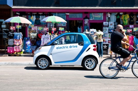 Car2Go, San Diego car sharing, electric car share program, Daimler, car sharing, Smart ForTwo, electric car, electric vehicle, green transportation, alternative transportation, green automotive design