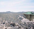 Perplexing “Yucca Crater” Will Be a Deep Desert Pool Using Repurposed Materials