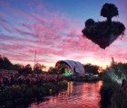 Vegetated Floating Island In The Sky Goes Missing From UK Music Festival