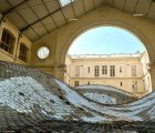 WasteLandscape: 65,000 Discarded CDs Form a Sea Of Metallic Dunes in Paris