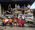 Arkitrek Camp Teaches You How to Build Rustic Lodges By Stacking Giant Driftwood Trees