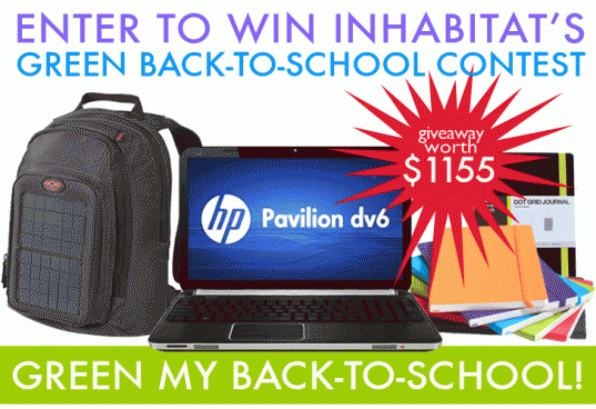 green back to school, eco back to school, green back-to-school, environmental back to school, eco school supplies, green school supplies, solar powered voltaic backpack, HP laptop, back to school contest, free stuff, back to school giveaway, laptop giveaway, backpack giveaway, hp dv6 pavilion, green school supplies, behance, ecosystem, naked binder, voltaic solar bags