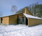 Angular Wooden Bihoro House in Japan Used as a Model For Ecological Housing