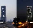 Solar OLED Tiles Transform Skyscrapers Into Zero-Energy Displays