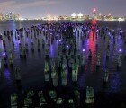 200 Solar-Powered LEDs Light Up NYC’s Hudson River for ‘Reflecting the Stars’