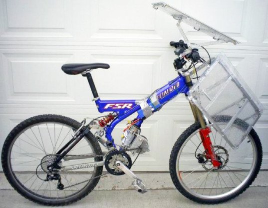 Solarcross Electric Bike solarcross, solar bike, electric bike, electric assist bicycle, sustainable design, green design, renewable energy, solar power, photovoltaic bike, solar charging bike, photovoltaic panels, li-ion bike