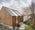 Striking Rustic Boathouse Made With Reclaimed Materials in Norway