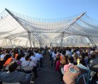 SCI-Arc’s Billowing Graduation Pavilion Was Made With Giant Knitting Needles