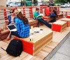 Awesome Modular Public Lounge Takes Over Vancouver’s Parking Spaces