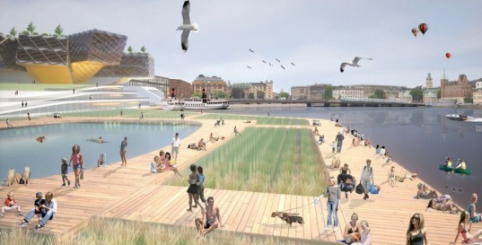 RAHEL BELATCHEW, RB Arkitektur,CITY BRIDGE AT TEGELBACKEN, stockholm, green spaces, eco design, green design, sustainable design, green architecture, eco architecture