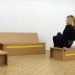 Ruben der Kinderen, folding furniture, Design Academy Eindhoven, seating, cardboard, eco, sustainable, flat pack, product design