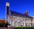 Transpartent Hemlock Building Mixes High-Tech Solar Panels With Ancient Sundial Technology