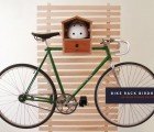 Dimini Birdhouse Bike Rack Holds Your Bike and Your Helmet Too