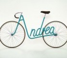 Juri Zaech’s Typography Bike Frames Are Bent to Actually Spell Out Your Name