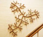 STICK: Beautifully Branching Wall Ornament Made From Recycled Paper