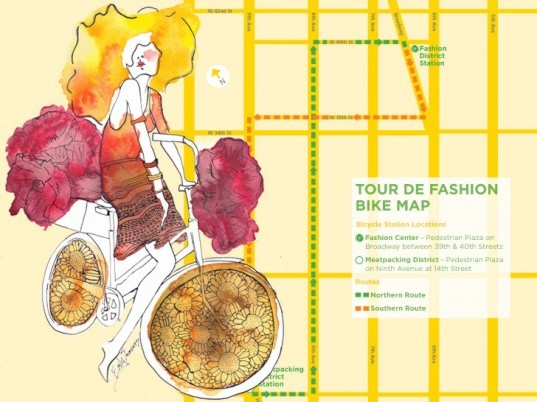 tour-de-fashion new york fashion week bikes Sustainable Fashion's Night Out, Fashion's Night Out, New York Fashion Week, eco-fashion, sustainable fashion, green fashion, ethical fashion, sustainable style, EcoSalon, Of Rags, New York City Fair Trade Coalition, Textile Arts Center" title="Sustainable Fashion's Night Out