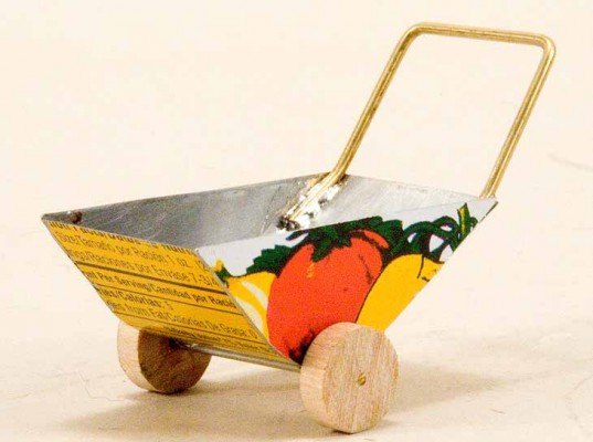 Tinplate Girl, tinplate, green design, tincan gadgets, recycled material art, crafted tin