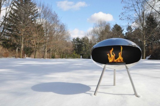 cocoon fires, energy efficient fires, environmentally friendly fires, green fires, italian fire design, modern fires, steel fires