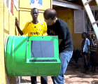 UNICEF Upcycles Oil Drums into Solar-Powered Digital Kiosks for Uganda