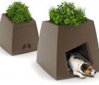 The Kokon Modern Pet House Sprouts a Green Roof