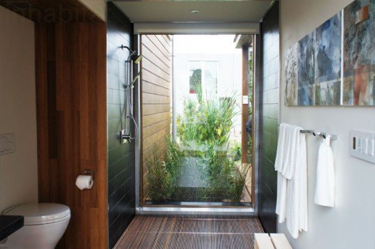 2011 Solar Decathlon - Winning University of Maryland WaterShed Home Foliage Filled Bathroom 2011 solar decathlon, constructed wetlands, green design, green roof, greywater filtration, local materials, rainwater catchment, solar panels, solar photovoltaics, Solar Power, solar power competition, solar power design, solar power homes, solar pv, Sustainable Building, team maryland solar decathlon, team maryland watershed house, University of Maryland, water usage, Watershed, watershed home, WaterShed Solar Decathlon House, david gavin, 2d/3d cad, 3D representation, 3d studio max, 3DS, Architecture, autdocad, autodesk, BIM, building information modeling, Building Modeling, CAD, virtual design and construction, computer aided design, Using BIM For Green Building