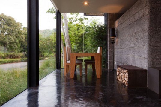 Sustainable Building,Green Resources,Green Materials,Botanical,Architecture,thailand,Kao Yai National Park,local stone,bamboo,showroom,thai elephants rescue center,skylight,floor to ceiling windows