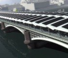 World’s Largest Solar Bridge Crosses The River Thames in London