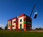 IOU: Artist Erects Red, White and Blue Shipping Container Installation to Protest US Debt