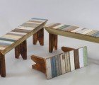 Hipcycle’s Boot Jack Bench Brings New Life to Old Tin and Reclaimed Bead Board