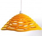 Beehive-Shaped Honey Lampshade Made From Eco-Friendly Felt