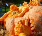 World’s Largest Pumpkin Carved Into an Awesome Creepy Sculpture – Exclusive Photos!