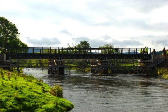 Wales, Tweed River, Vertech, Rutgers, Cardiff, recycled materials, John Buchan Way, Wales, plastic waste, plastic bridge, recycled thermoplastic composite bridge, eco design, sustainable design, green design
