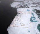 Gigantic Melting Vitruvian Man Calls Attention to Vanishing Arctic Sea Ice