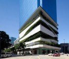 Extraordinary 28 Storey Kowloon Office Tower in China Has a Bushy Greenery-Lined Carpark!
