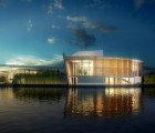 Richard Meier’s Shenzhen Clubhouse is a Naturally Lit Island Oasis