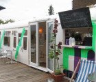 London’s Deptford Cafe Transforms an Old Train Carriage Into an Eco Eatery