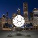 Lunar, Spencer Finch, solar powered art, moonlight, buckyball, art institute of chicago, lunar module