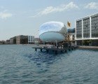 Self-Sufficient Thessaloniki Piers Pavilions Are Topped With Shiny Solar Orbs