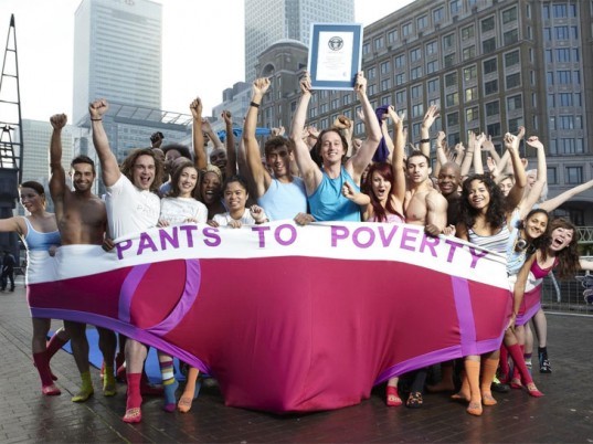 Pants to Poverty, Guinness Book of World Records, eco fashion, London, green clothes, labor, fair trade, fashion, guinness world records day