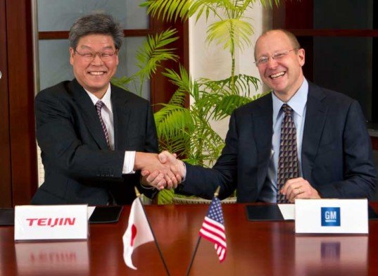GM and Teijin, GM, Teijin, General Motors, carbon fiber, fiberglass, carbon fiber car parts, lighter weight car parts, light weight vehicle frames, light weight car frames, light weight automobile frames, car, vehicle, automobile, automotive, lighter vehicle body, lighter car body, lighter automobile body, vehicle weight, car weight, auto weight, vehicle efficiency