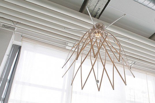 wooden lamp,human centered design,led light,microchip technology,korean design,eindhoven studio,blossoming lamp,mechanical,interactive