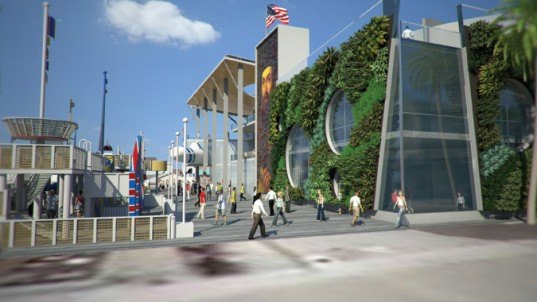 new Newport Beach Museum, maritime museum, vegetated wall, solar roof, solar pavilion, interpretive museum design,green museum, eco museum, Green building Newport Beach,