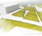 The Ptuj Archaeological Museum is Blanketed With a Giant Green-Roofed Tent