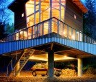 This Low-Impact Cabin is Accessed Through a Hidden Retractable Staircase!