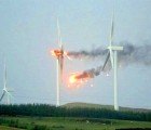 Wind Turbine in Scotland Bursts Into Flames During Hurricane Force Winds
